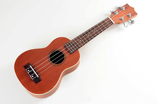 hölzerne ukulele - uke stock-fotos und bilder