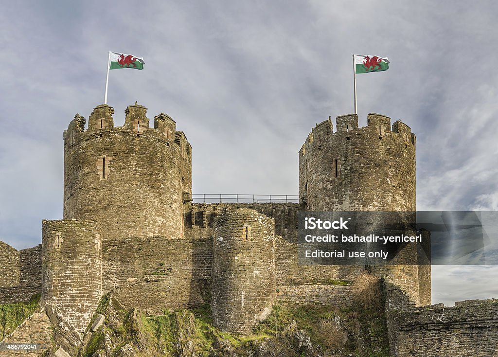 Conwy Castle - Zbiór zdjęć royalty-free (Architektura)