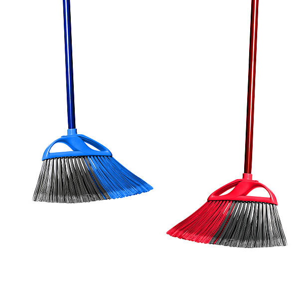 istock plastic blue and red brooms isolated 486792210