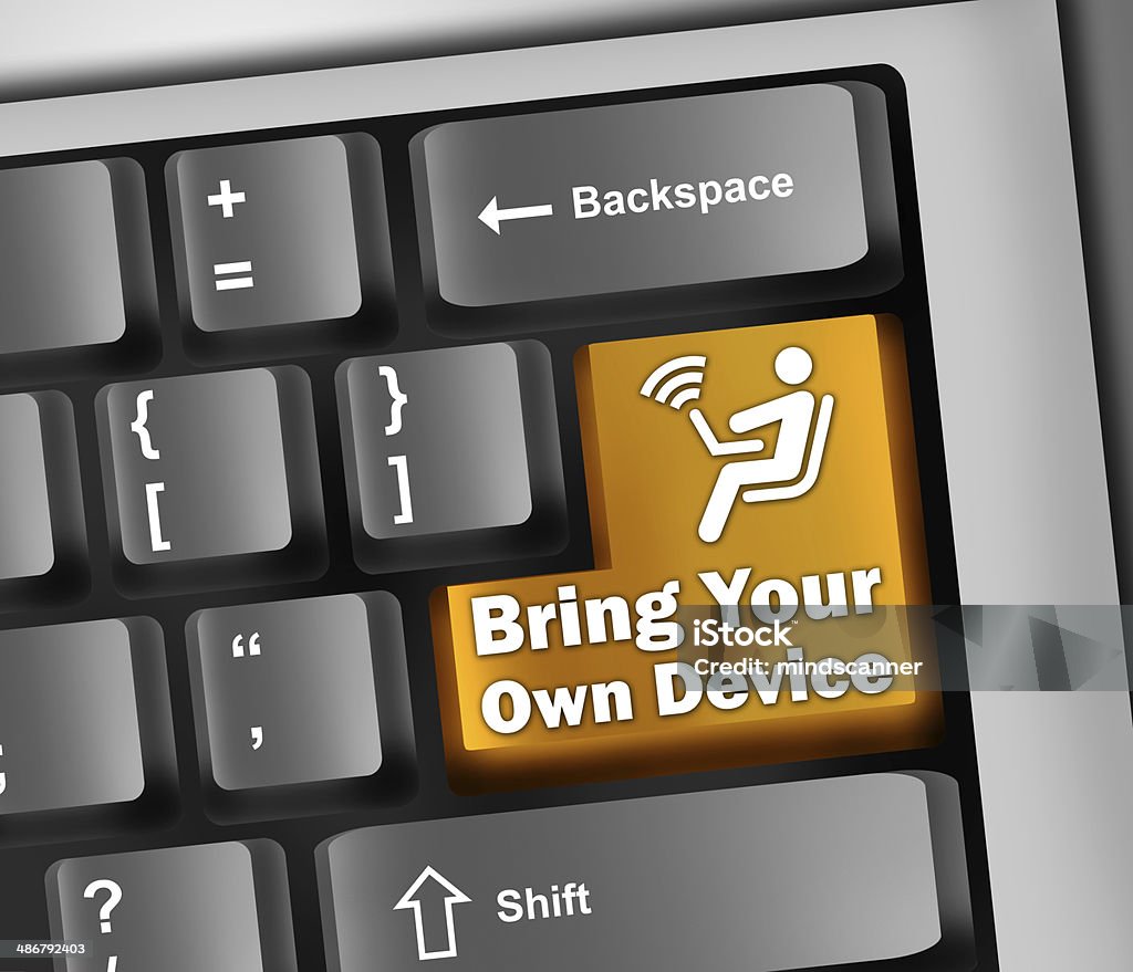 Clavier BYOD Illustration - Illustration de Bring Your Own Device libre de droits