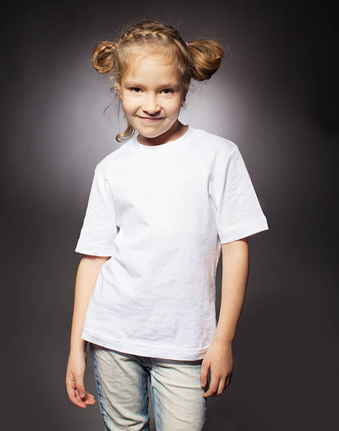 istock Child in white t-shirt 486793160