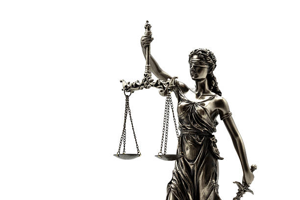 Statue of justice stock photo
