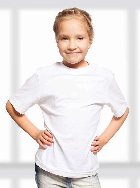 istock Child in white t-shirt 486794256