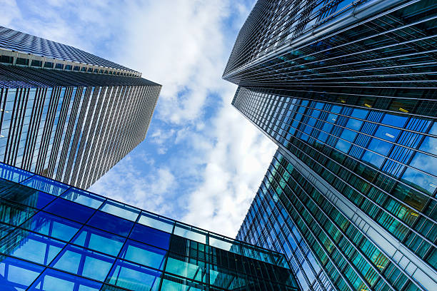 istock Office building & skyscraper in Canary Wharf, London, England 486794304