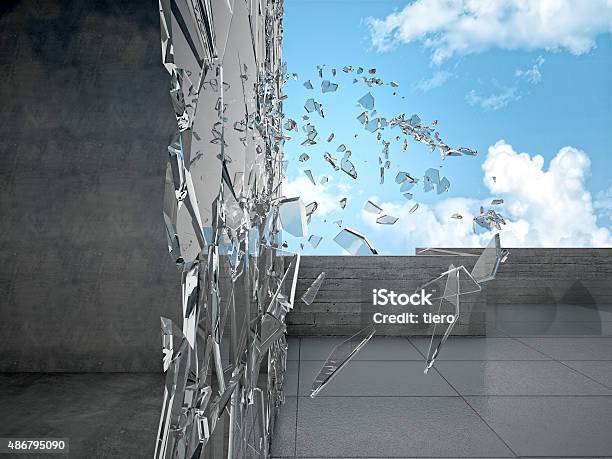Broken Glass Stock Photo - Download Image Now - 2015, Abstract, Breaking