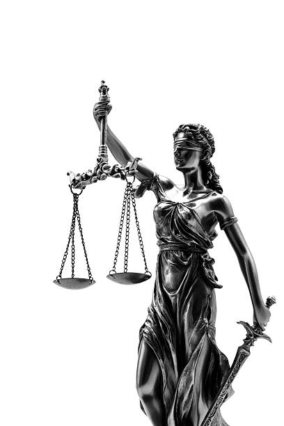 Statue of justice stock photo