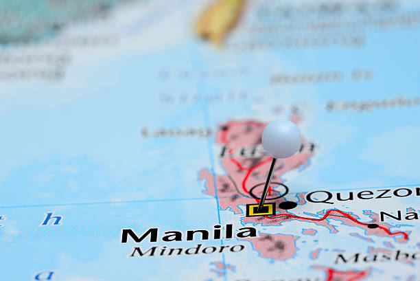 istock Manila pinned on a map of Asia 486796858