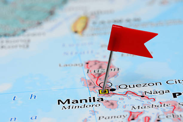 istock Manila pinned on a map of Asia 486797552