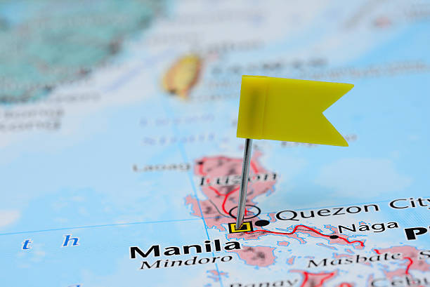 istock Manila pinned on a map of Asia 486797892