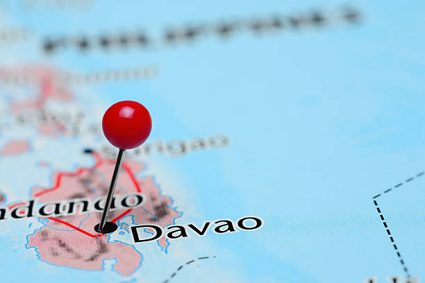 istock Davao pinned on a map of Asia 486798206