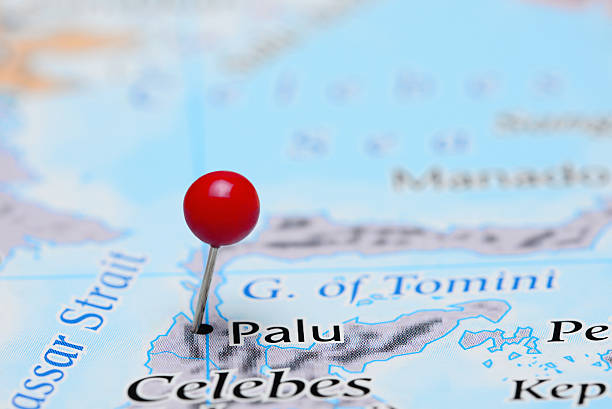istock Palu pinned on a map of Asia 486798964