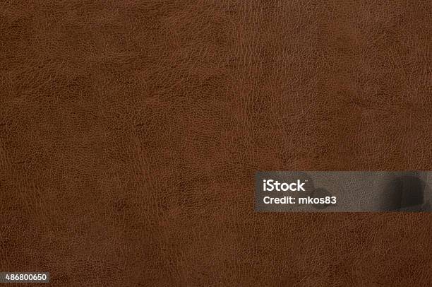 Brown Leather Texture As Background Stock Photo - Download Image Now - Leather, Textured, Textured Effect