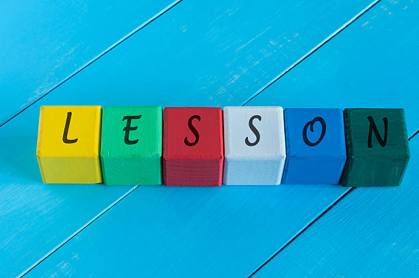 istock Word Lesson on children's colourful cubes or blocks - 486801572