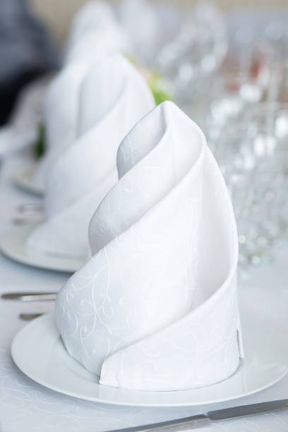 istock Decoration in restaurant, napkin. Party, event 486802892
