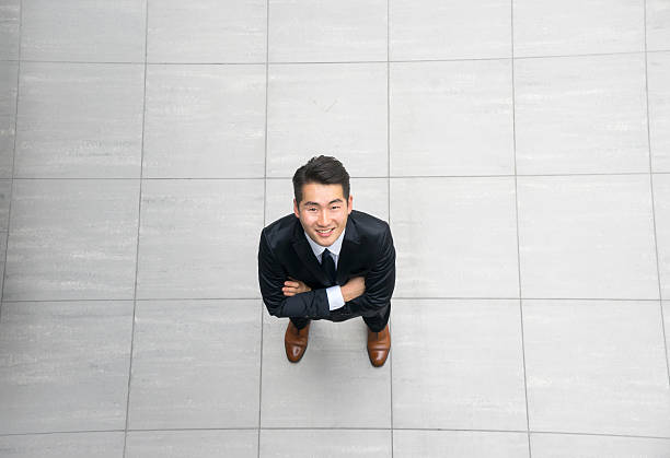 istock Asian young & success businessman from top view, high angle 486805172