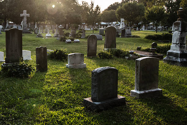 istock Tombstones at Dusk 486805860