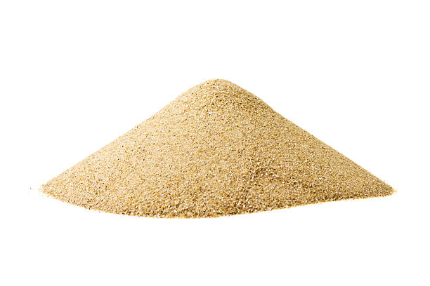 istock Pile of sand isolated on white 486805949