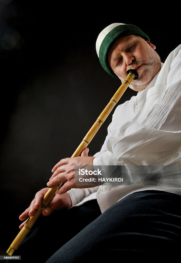 Turco Músico tocando ney - Foto de stock de Flauta de lengüeta libre de derechos