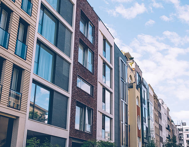 istock Beautiful townhouses 486810072