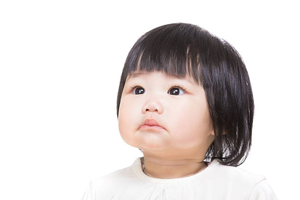 istock Asia baby girl looking aside 486810121