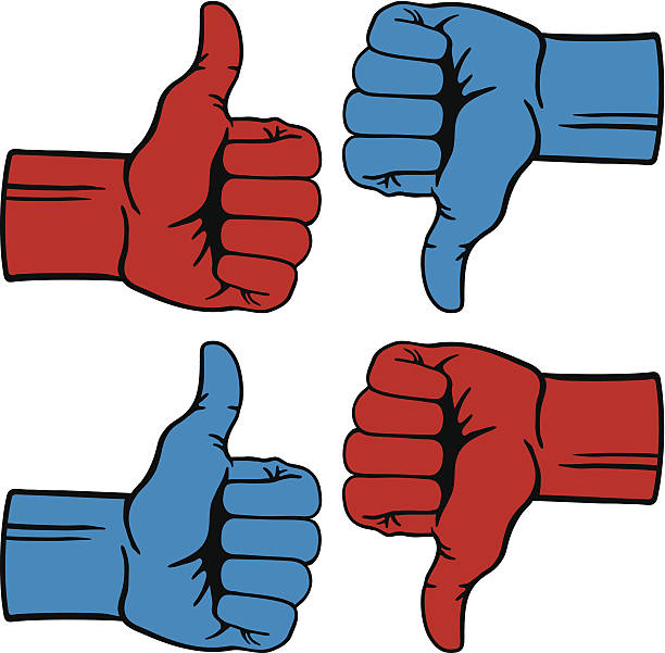 illustrazioni stock, clip art, cartoni animati e icone di tendenza di politica pollice - thumbs up human thumb human hand conflict