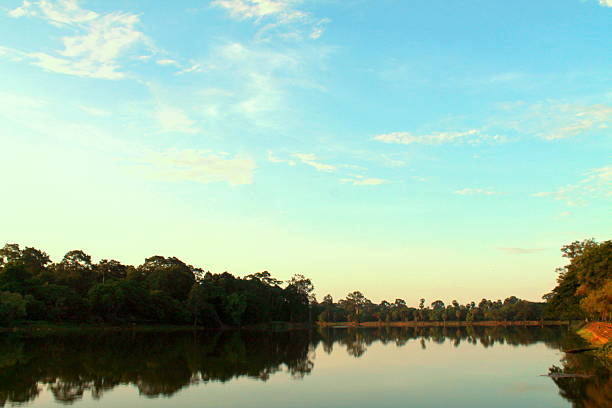 istock Lake at the Angkor Wat 486811120