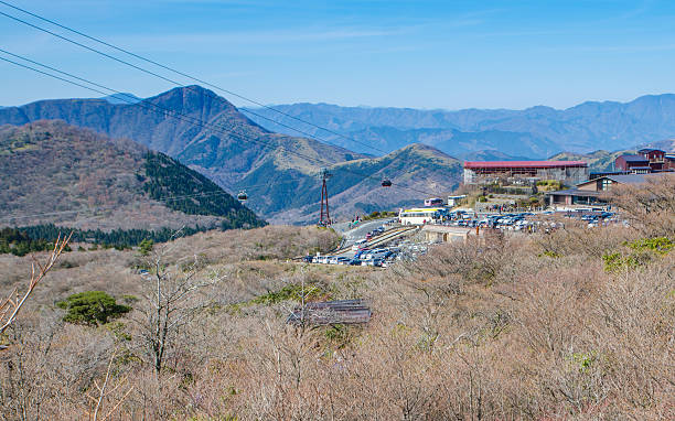 istock owakudani, sulfur quarry in Hakone, Japan 486813117