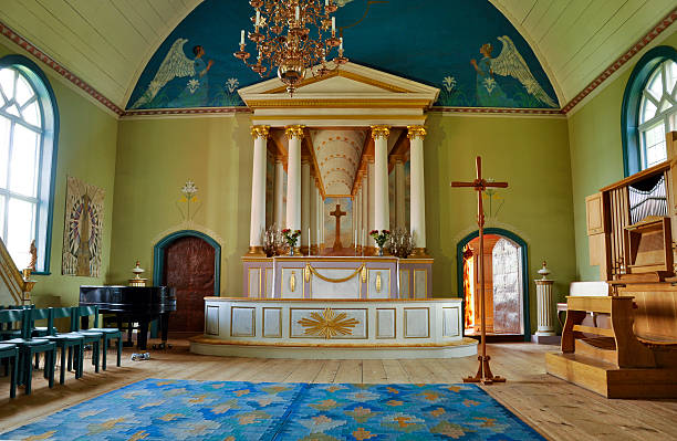 istock Church in Sundborn Sweden 486813529