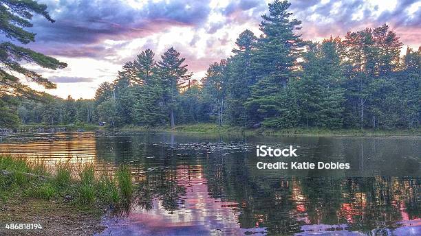 Sunset At Wilcox Lake Harrisburg Lake Stony Creek Ny Adirondacks Stock Photo - Download Image Now