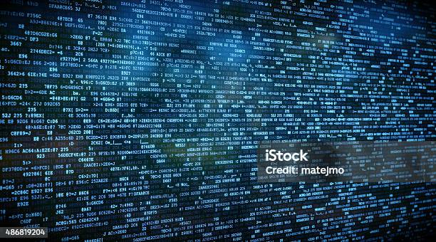 It Background Encrypted Data A04 Stock Photo - Download Image Now - Data, Number, Collection