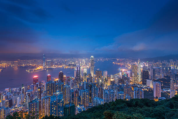 istock Hong Kong skyline. View from Victoria Peak. 486819252