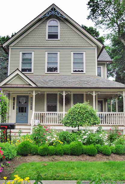 Charming victorian A classic and charming Victorian style home  victorian houses exterior stock pictures, royalty-free photos & images