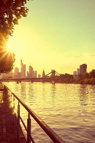 istock Hot summer evening in Frankfurt am Main 486830878