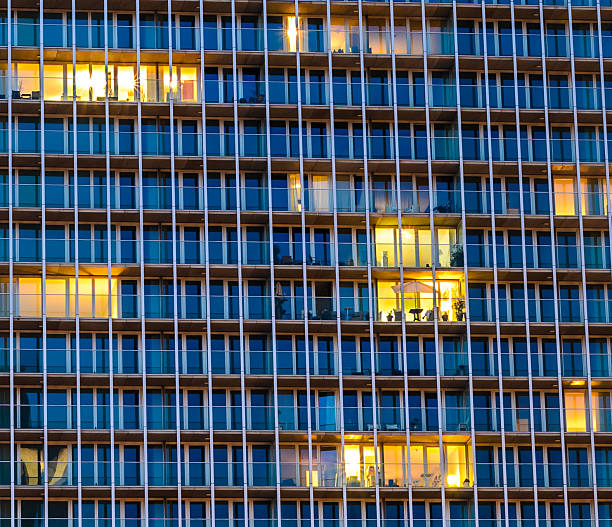 istock Close up of apartment windows 486831279