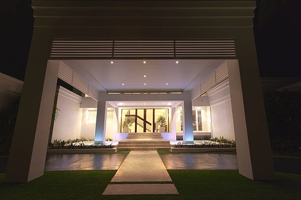 istock Facade of a modern villa 486832058