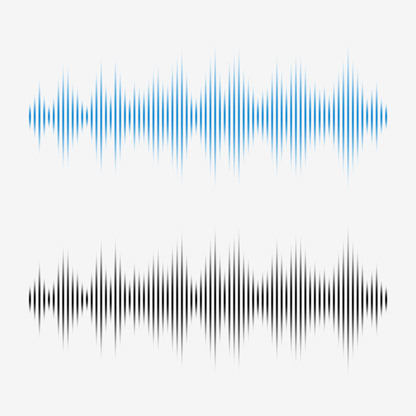 Vector sound waves. Music Digital Equalizer.