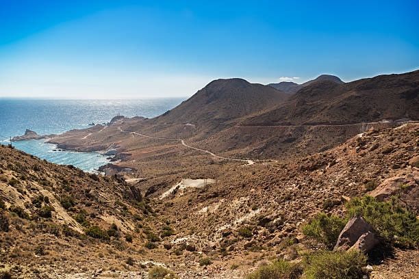 istock Cloudless skies at Cabo del Gato, Almeria, Spain 486833398