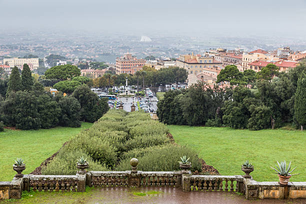 Parco e villa Aldobrandini in Frascati, Italia - foto stock