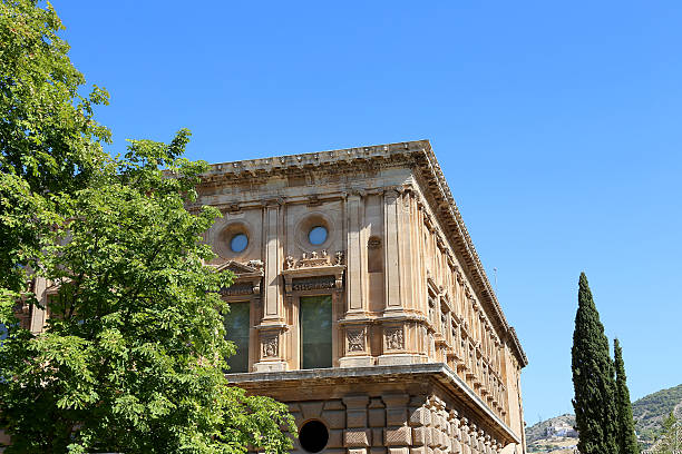 istock Renaissance palace of Carlos V, Alhambra, Granada, Spain 486834334