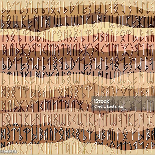 All Rune Pattern Runy Pattern Stock Illustration - Download Image Now - Alphabet ...