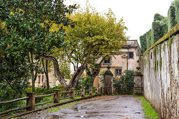 Brugnato, La Spezia, Liguria / Italy - June 17, 2020: Downtown of Brugnato in the province of La Spezia.