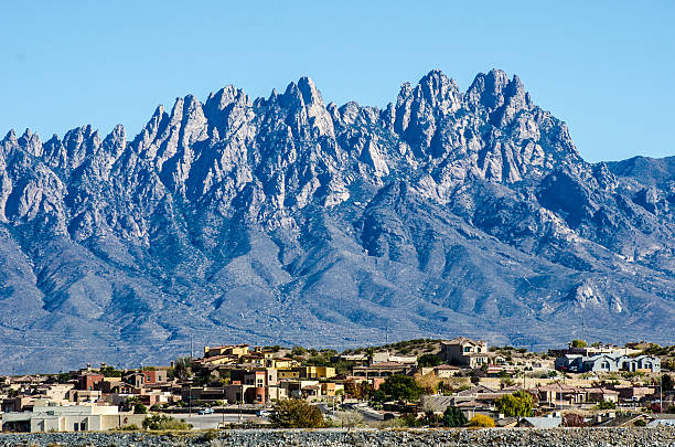 Below the Mountains Organ Mountains in Las Cruces, NM new mexico stock pictures, royalty-free photos & images