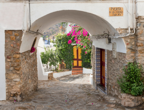 Old Entrance to Mojacar Village Almeria Province Andalusia, Spain