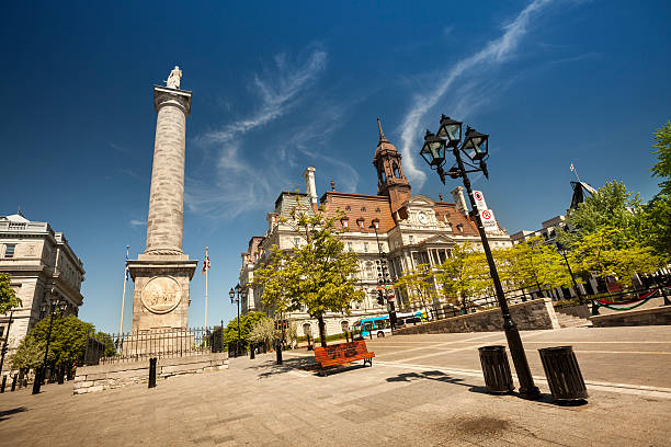 Place Jacques-Cartier, Montreal, Quebec, Canada Historic shops and restaurants buildings in the Old Montreal district in Quebec Canada place jacques cartier stock pictures, royalty-free photos & images