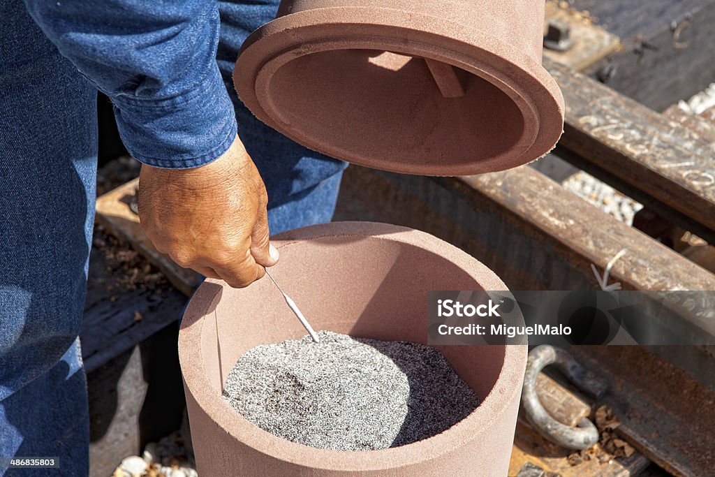 Railroad Welding Process Railroad Welding Process,Railroad Construction,Track Construction,Maintenance,Wood Sleepers,Thermite Welding Process Alloy Stock Photo