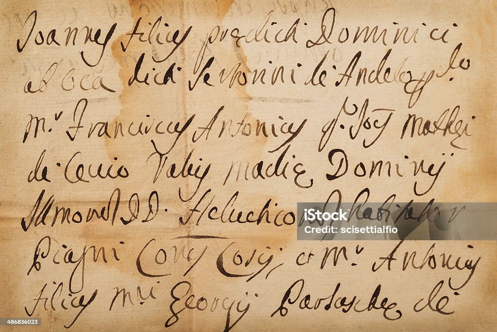 Vieux Manuscrit - Photo de Antique libre de droits