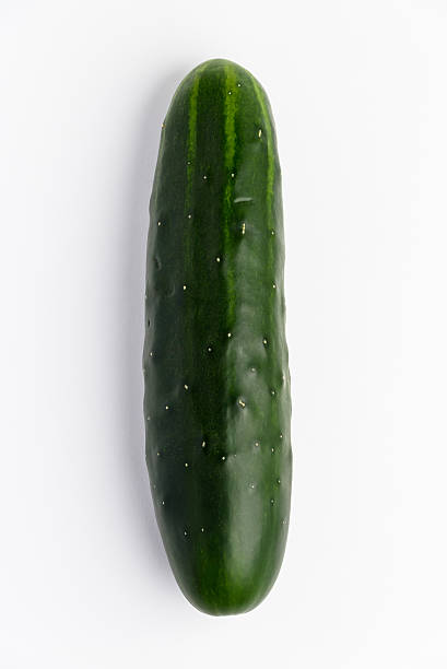 Cucumber on white background stock photo