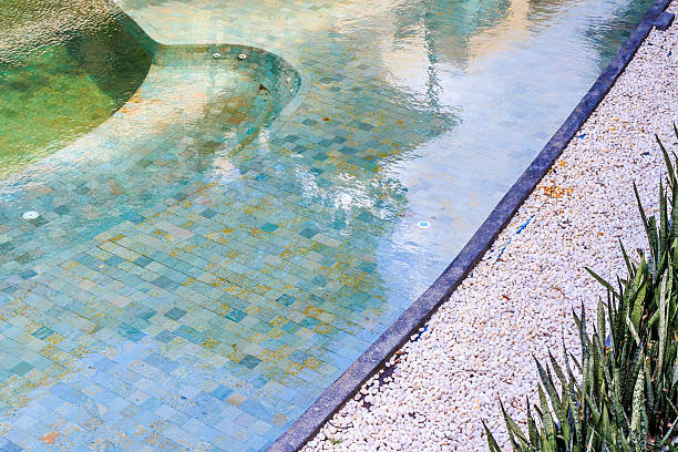 istock Residential Inground Swimming Pool in Backyard. 486842396