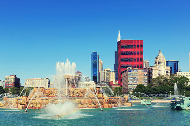 istock Buckingham fountain in Chicago 486843268
