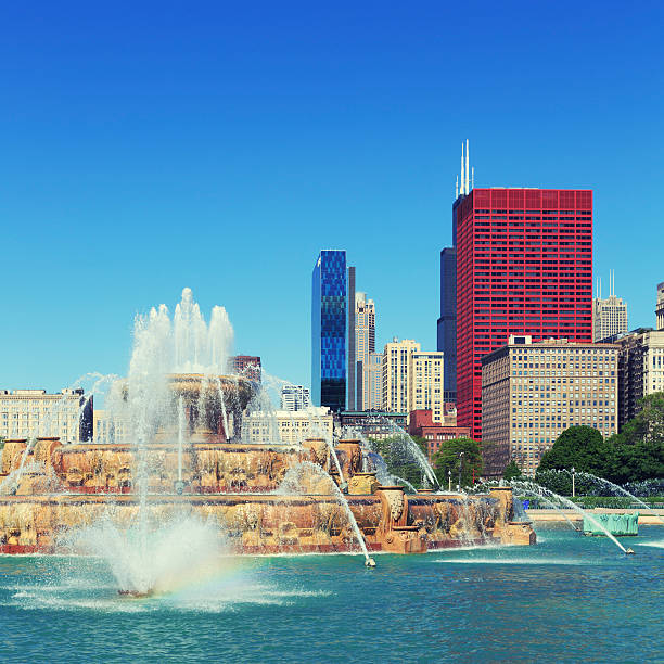 istock Buckingham fountain in Chicago 486843272